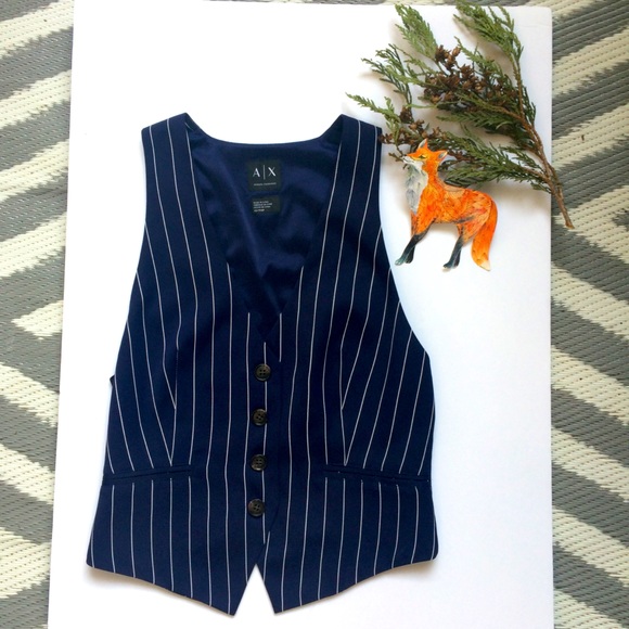 Armani Exchange Tailored Striped Vest Top XS - Picture 5 of 12